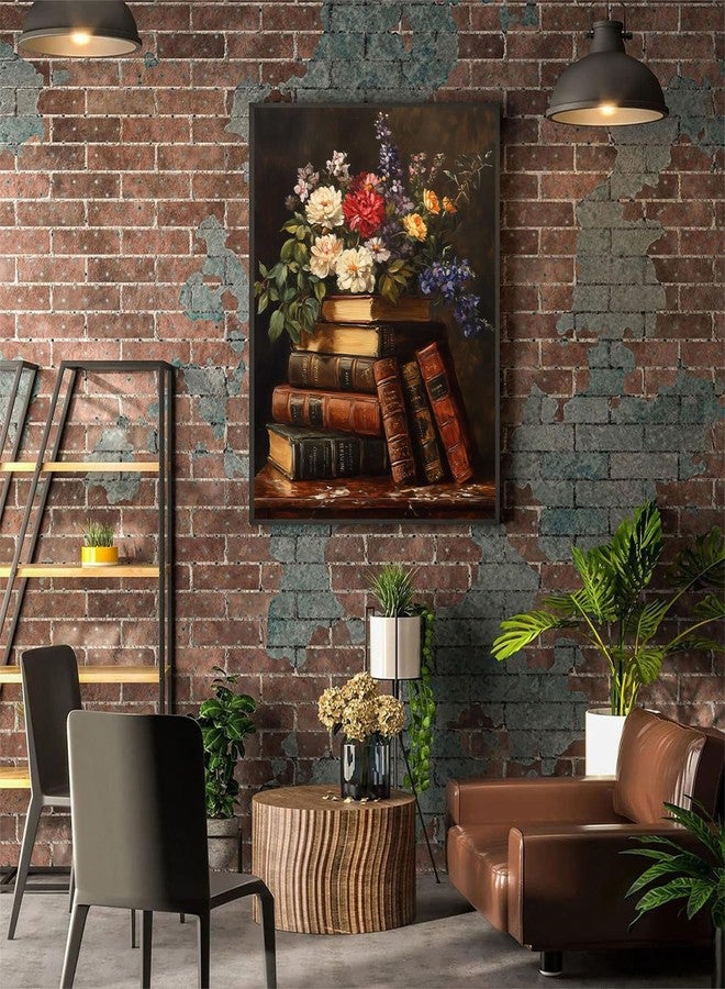 xackcme Book Paint by Numbers for Adults-Paint by Number Flowers on Canvas Without Frame,DIY Vintage Oil Painting for Gift Home Wall Decor(16x20inch) - Image 5