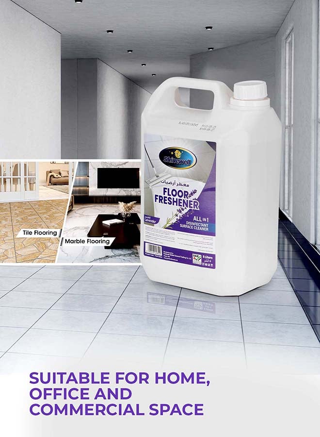 Shinewell Floor cleaner Disinfectant 5 liter Floor Cleaner Liquid, Lavender Fragrance all purpose cleaner - Image 5