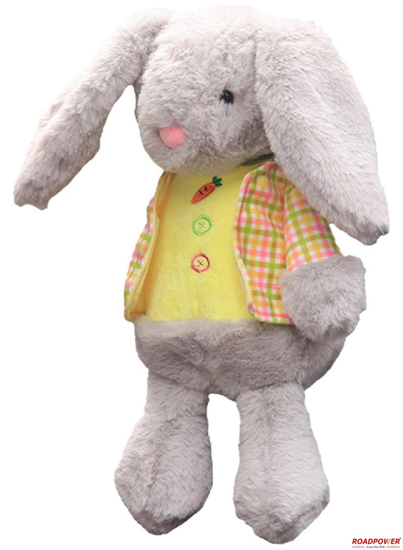 RoadPower Cute Bunny Car Tissue Box Holder Soft Plush Animal Tissue Dispenser Hanging Pouch Napkin Holder Rabbit Paper Storage Box For Car Home Bathroom 2 Pack - Image 2