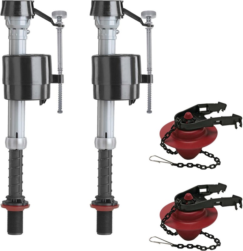 Fluidmaster K-400A-5004 Universal Toilet Fill Valve and 2 in. Toilet Flapper Repair Kit - Image 1