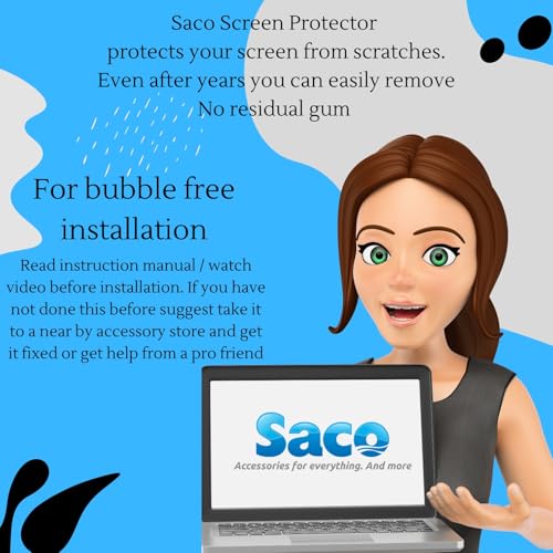 Saco 14 Inch Anti Glare Anti Blue Light Screen Guard Compatible for HP Pavilion 14,Acer Aspire 14,Lenovo Ideapad 14,Thinkpad 14,ThinkBook 14,Asus Vivobook 14,Dell 14, MSI 14 Inch Laptop [16:9 Ratio] - Image 5