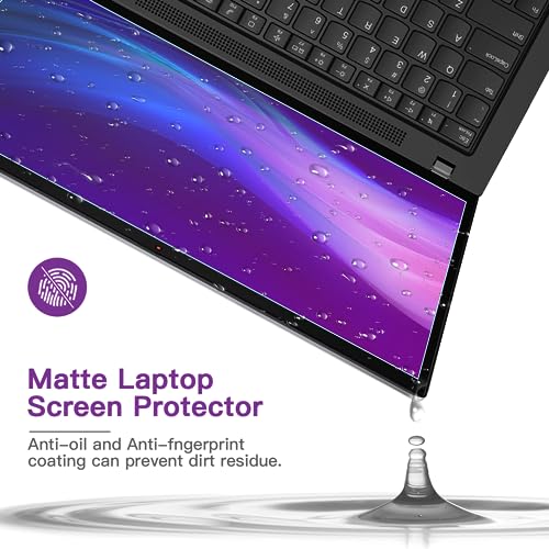 Saco 14 Inch Anti Glare Anti Blue Light Screen Guard Compatible for HP Pavilion 14,Acer Aspire 14,Lenovo Ideapad 14,Thinkpad 14,ThinkBook 14,Asus Vivobook 14,Dell 14, MSI 14 Inch Laptop [16:9 Ratio] - Image 4