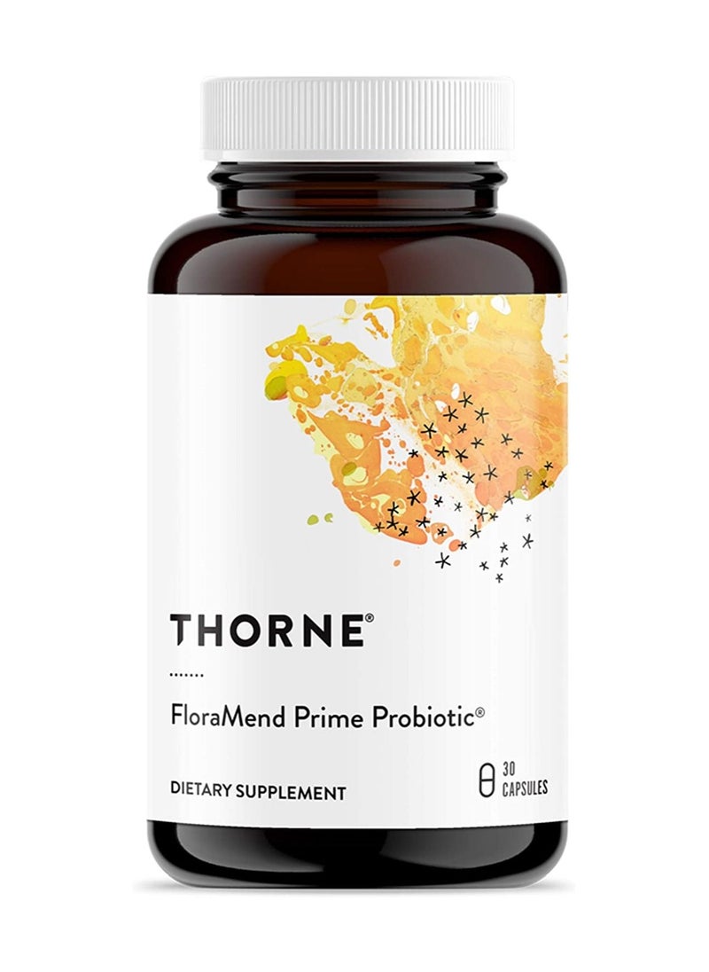 Thorne - FloraMend Prime Probiotic - 30 Capsules Dietary Supplement - Image 1