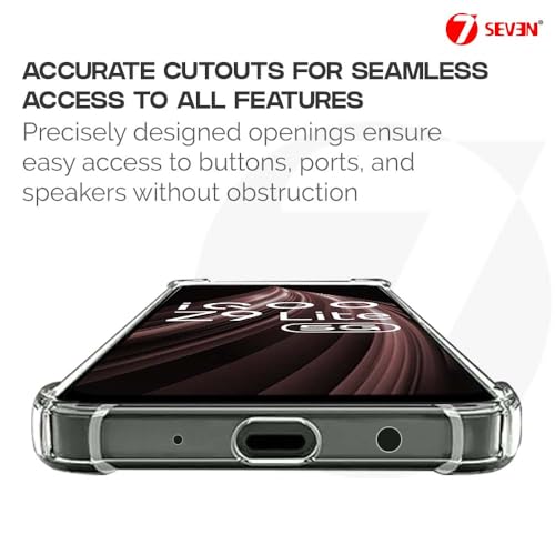 7-Seven 7SEVEN® Back Cover for IQOO Z9 Lite Transparent Mobile Back Case Shock Proof Design Camera Edges Protection Crystal Clear Phone Case Silicon Soft TPU and Flexible Bumper Phone Cover - Image 5