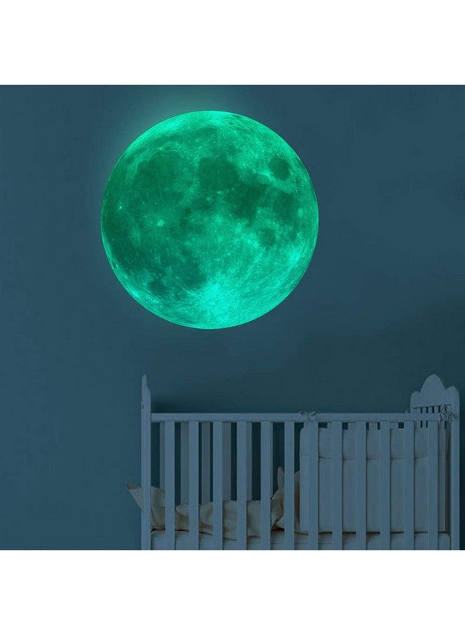كيدال يتوهج في الظلام القمر 30 سم متوهجة مضيئة الجدار أو السقف ملصقات الفن القابلة للإزالة لاصق جدار صائق لغرفة نوم الاطفال - Image 1