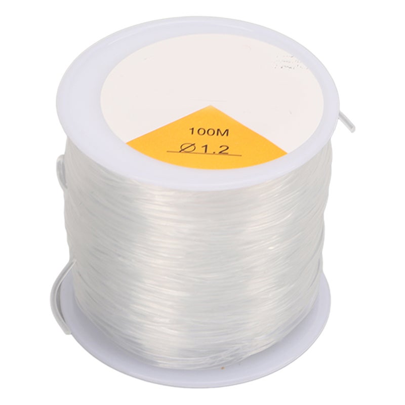 Crystal Tec Transparent Elastic Cord: 1.2mm Round Wire With Big Eye Needles - Easy To Knot And Hide Clear Stretch String For Diy Jewelry Making, Bracelet Necklace Crafts For Beginners - Image 2