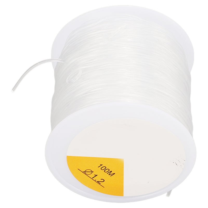 Crystal Tec Transparent Elastic Cord: 1.2mm Round Wire With Big Eye Needles - Easy To Knot And Hide Clear Stretch String For Diy Jewelry Making, Bracelet Necklace Crafts For Beginners - Image 3