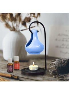 ASIAN AURA Asian Aura Candle Hanging Diffuser Includes Rosy Romance English Lavender 10ml Each 2 Tea Light Candles Home Fragrance Relaxation Home Decor Hanging Aroma Diffuser Purple  - Image 1