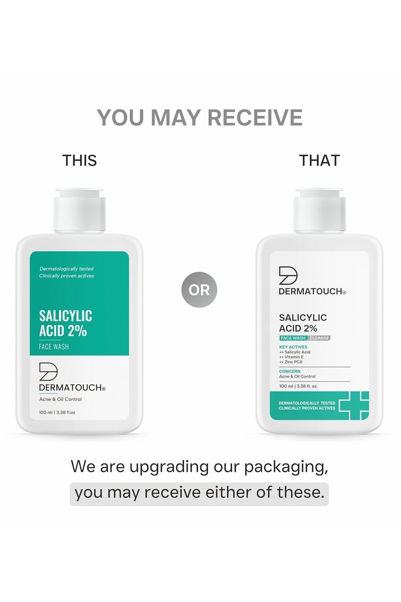 DERMATOUCH Salicylic Acid 2% Face Wash | For Acne & Oil Control | Suitable to All Skin Types | For both Men & Women | 100ML - Image 2