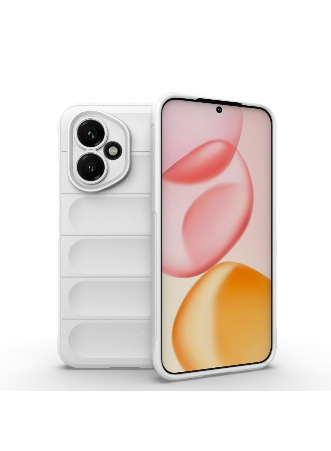 Phantom Shield Silicone Case with Anti-Scratch Soft Microfiber Lining, High Resilience Rubber Full Body Shockproof Cover Compatible with Honor 400 (White) - Image 1