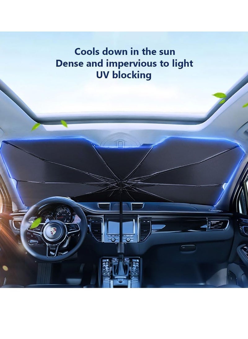 Foldable Car Sunshade Umbrella Sun Shade for Car Window Summer Sun Protection UV Protection Heat Insulation Car Interior Front Window Sunshade - Image 4