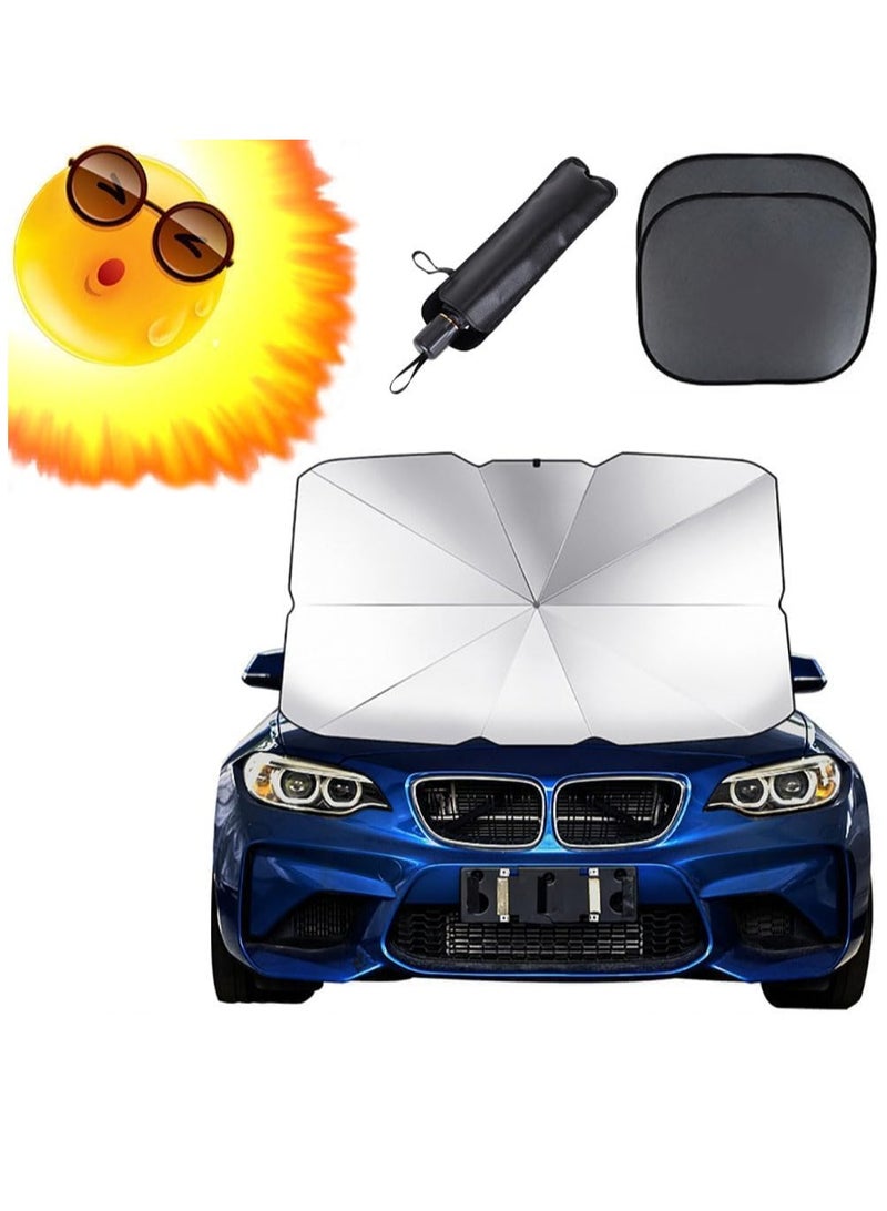 Foldable Car Sunshade Umbrella Sun Shade for Car Window Summer Sun Protection UV Protection Heat Insulation Car Interior Front Window Sunshade - Image 1