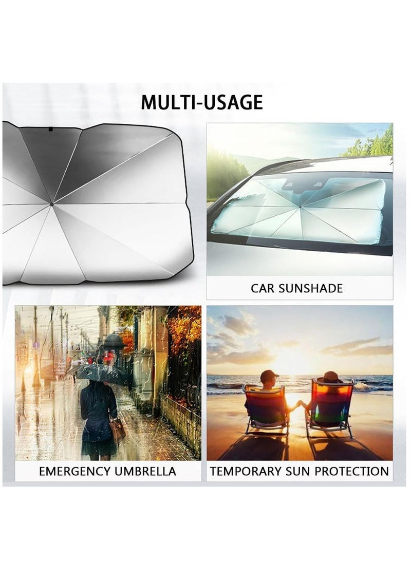 Foldable Car Sunshade Umbrella Sun Shade for Car Window Summer Sun Protection UV Protection Heat Insulation Car Interior Front Window Sunshade - Image 5