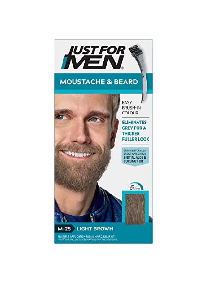 Just For Men جل تلوين الشارب واللحية M25 بني فاتح 1 لكل منهما  - Image 2