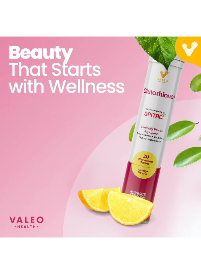 فاليو أقراص فاليو جلوتاثيون الفوارة 20 قرصًا