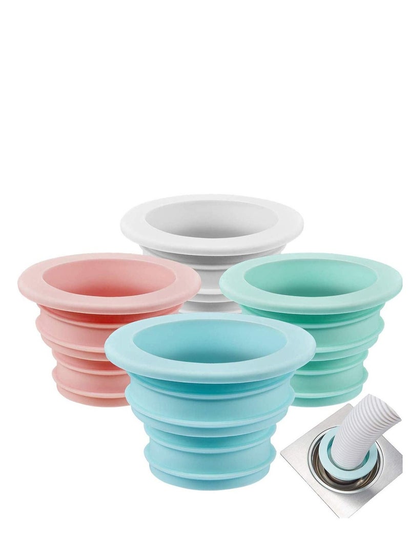 SYOSI Pieces Drain Pipe Hose Seal Deodorant Silicone Plug Sealing Plug Sewer Seal Ring Washing Machine for Bathroom Kitchen Cleaning Tools, Silicone Deodorant Sealing Plug - Image 1