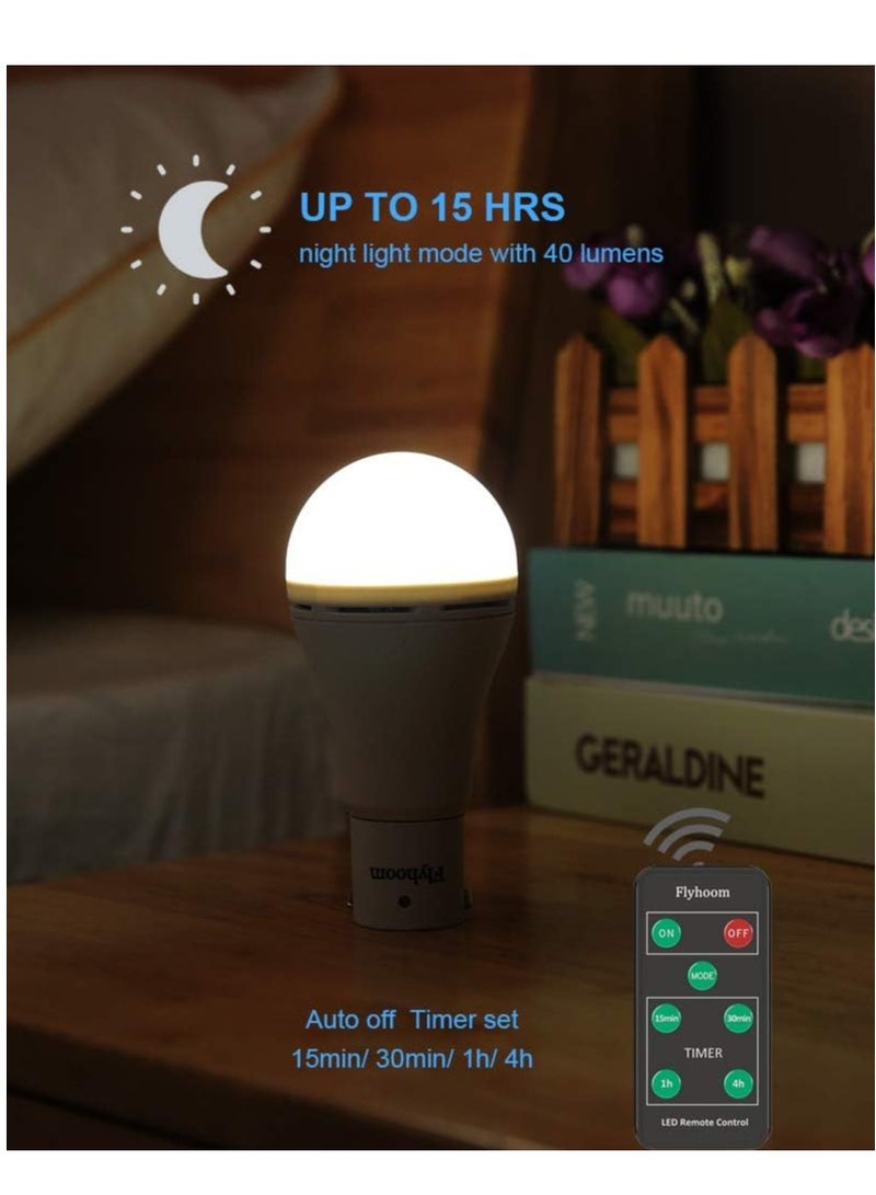 Zikra مصابيح LED قابلة لإعادة الشحن عبر USB مع جهاز تحكم عن بعد 4 أوضاع إضاءة مؤقت 1200 مللي أمبير بطارية قابلة لإعادة الشحن مصابيح خيمة محمولة للطوارئ المنزلية والتخييم عبوة من 2 - Image 5