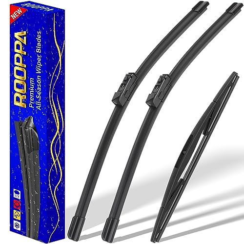 Rooppa 3 wipers Replacement for 2018-2023 Subaru crosstrek/2017-2023 Subaru Impreza, Windshield Wiper Blades Original Equipment Replacement - 26"/16"/12" (Set of 3) - Image 1