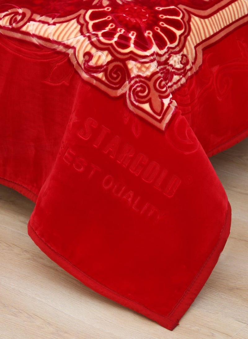 ستارجولد بطانية راشيل مطبوعة فائقة النعومة من طبقتين دافئة ومريحة للنوم بوزن 15 رطل - Image 5