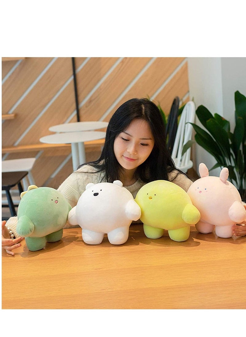 Generic - Yellow Penguin 9 inch Cute Penguin Plush Stuffed Animal Body Pillow Fat Cartoon Cylindrical Body Pillows for Kids, Super Soft Hugging Toy Gifts for Bedding, Kids Sleeping Nap Kawaii Pillow - Image 1