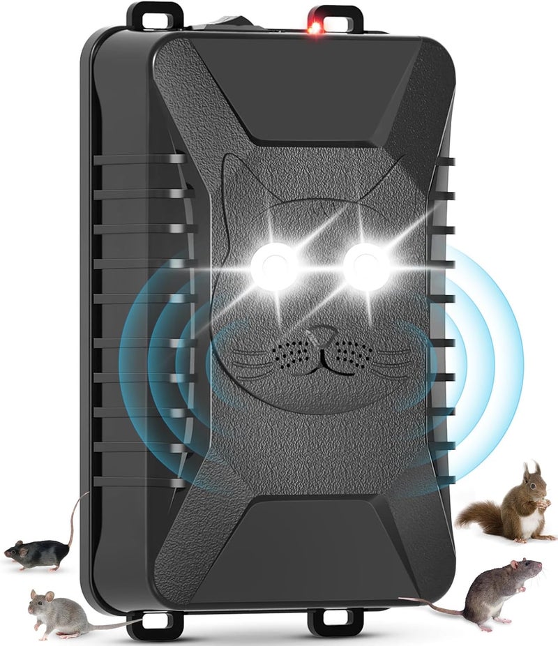 zechuan Rodent Repellent with Strobe Light, Battery-Powered Under Hood Mouse Repeller for Cars, Trucks, RVs, and Attics, Protects Car Engines and Spaces from Rats, Mice, and Squirrels, 1 Pack - Image 1