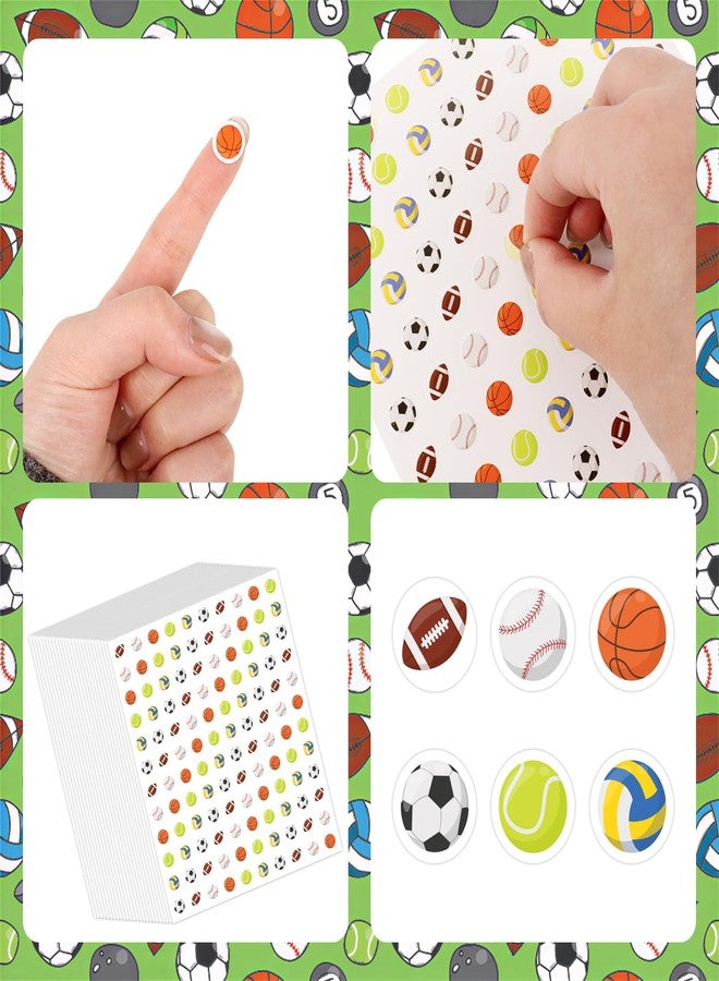 Adecortalk 3000 Pcs Sport Stickers for Kids Classroom Football Basketball Baseball Soccer Ball Stickers for Boys Girls Sport Birthday Party Decorations, Water Bottles Scrapboo Craft Party Supplies - Image 3