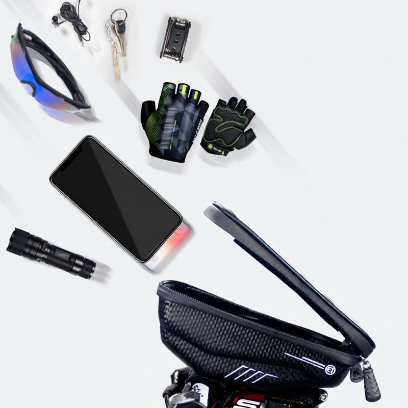 WILD MAN Cycling Bag 1L Large Space EVA Hard Shell Waterproof Design - Shock Absorbent Touch Screen - Rainproof Material for Outdoor Cycling Use - Image 5