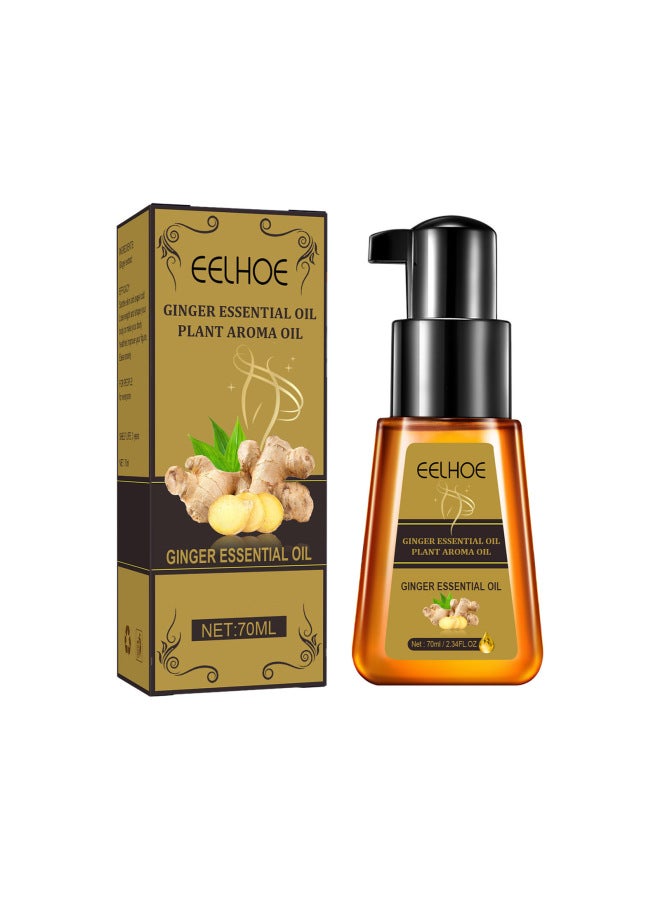 EELHOE Ginger Body Massage Essential Oil Moisturizes Body Skin Tender Enhance Skin Elasticity Massage Essential Oil - Image 1