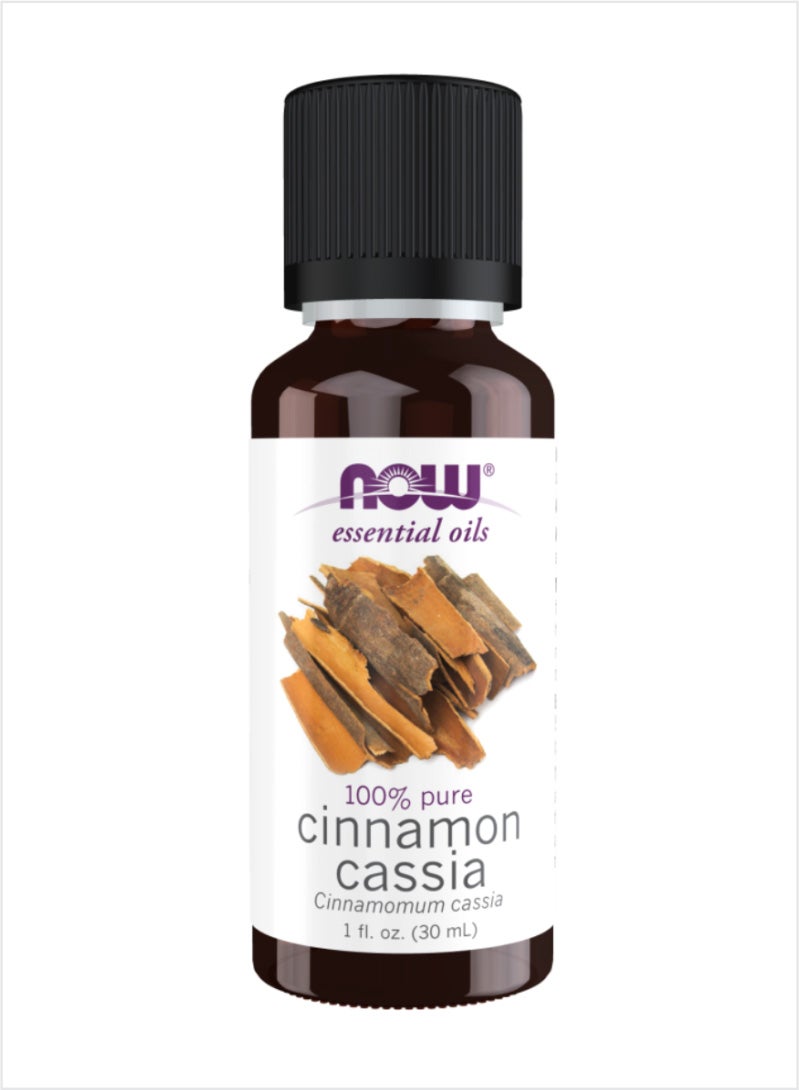 NOW Cinnamon Cassia Essential Oil - 100% Pure & Comforting Scent, 30ml