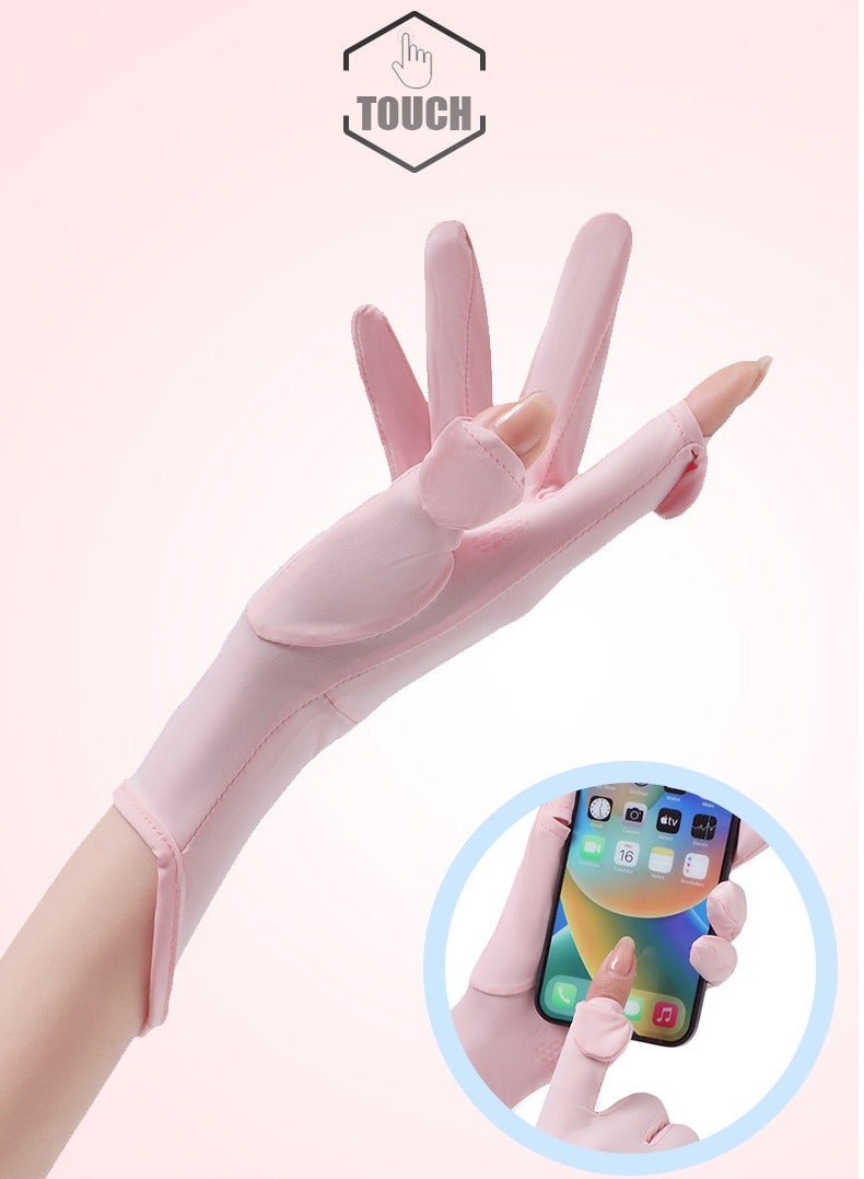 RTYY قفازات نسائية، قفازات قيادة، قفازات طويلة للحماية من أشعة الشمس في الصيف، حماية من الأشعة فوق البنفسجية - Image 5