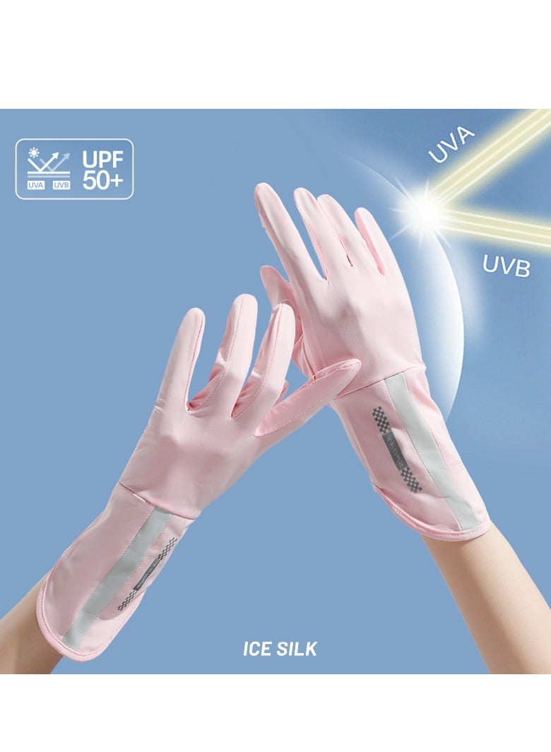RTYY قفازات نسائية، قفازات قيادة، قفازات طويلة للحماية من أشعة الشمس في الصيف، حماية من الأشعة فوق البنفسجية - Image 2