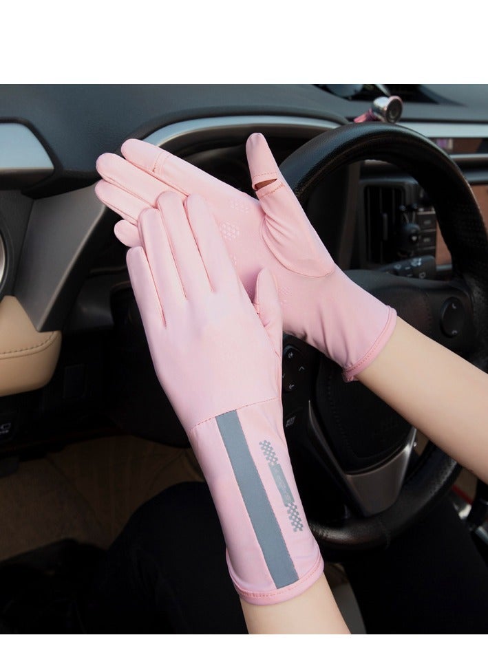 RTYY قفازات نسائية، قفازات قيادة، قفازات طويلة للحماية من أشعة الشمس في الصيف، حماية من الأشعة فوق البنفسجية - Image 3