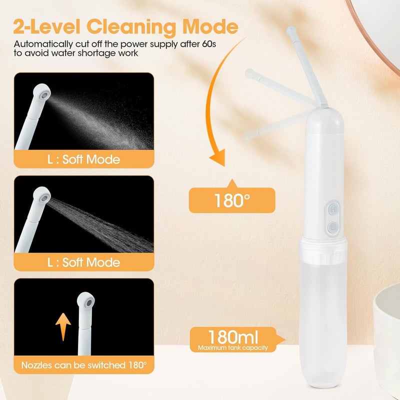 Suicune Portable Travel Bidet Handheld Personal Bidet Shattaf Electric Mini Bidet Sprayer Toilet Hygiene for Personal Hygiene CleaningSoothing Postpartum CarePerineal Hemmoroid Treatment - Image 3