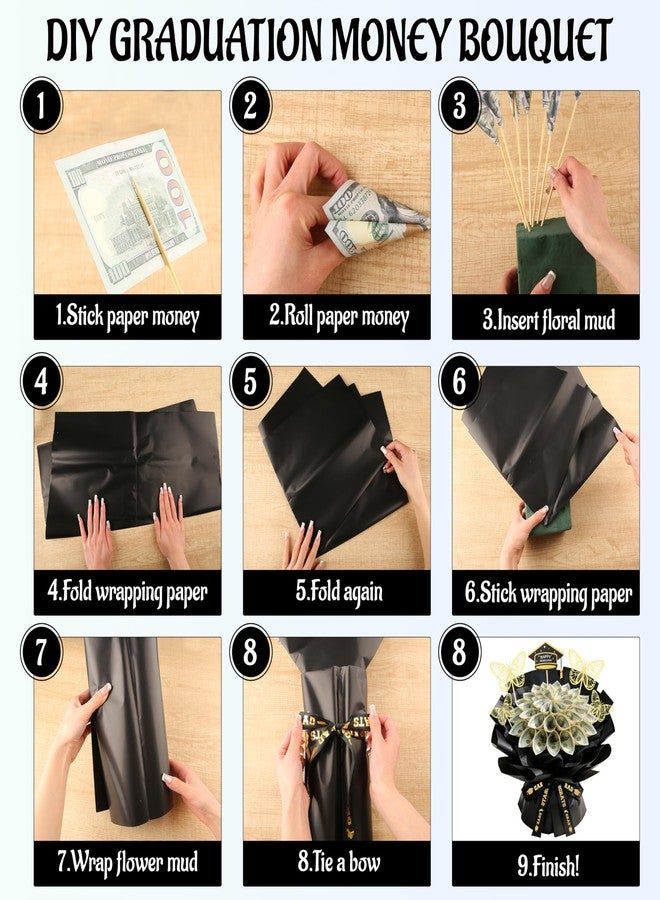 Chambom Graduation Gifts 2026 - DIY Money Bouquet Kit Graduation 2026, Bouquets Filled with Folded Bills Gifts Class of 2026 Money Flower Bouquet Gift, for Middle High School College Her Him Daughter Son - Image 4