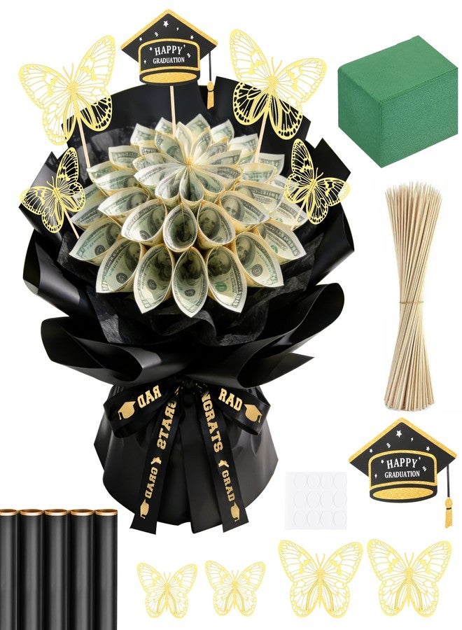 Chambom Graduation Gifts 2026 - DIY Money Bouquet Kit Graduation 2026, Bouquets Filled with Folded Bills Gifts Class of 2026 Money Flower Bouquet Gift, for Middle High School College Her Him Daughter Son - Image 1