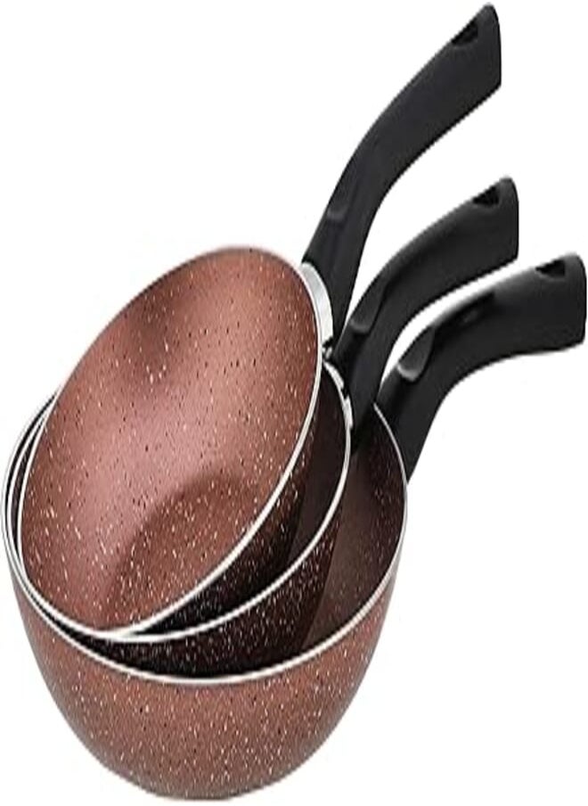 LAZORD Lazord granite pan set - 3 piece - size 18,20,24 - cashmere 