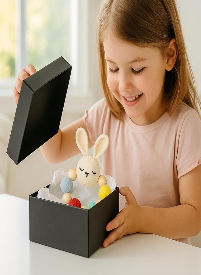 Sutra Handmade Bunny Rattle – 100% Organic Crochet Wool Teether Toy for Babies & Toddlers | Soft Stuffed Animal | Inch Hand-Knitted Baby Shower Toys Gift for Boys & Girls - Image 4