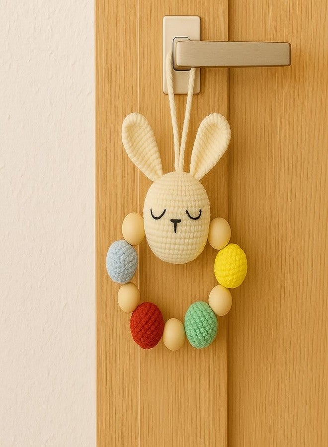 Sutra Handmade Bunny Rattle – 100% Organic Crochet Wool Teether Toy for Babies & Toddlers | Soft Stuffed Animal | Inch Hand-Knitted Baby Shower Toys Gift for Boys & Girls - Image 5