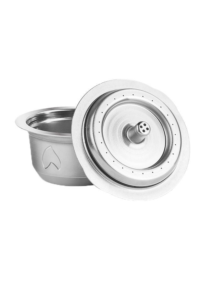 NIBEMINENT High Grade Coffee Filter Cup Silver 18 x 7.5 7.9centimeter - Image 1
