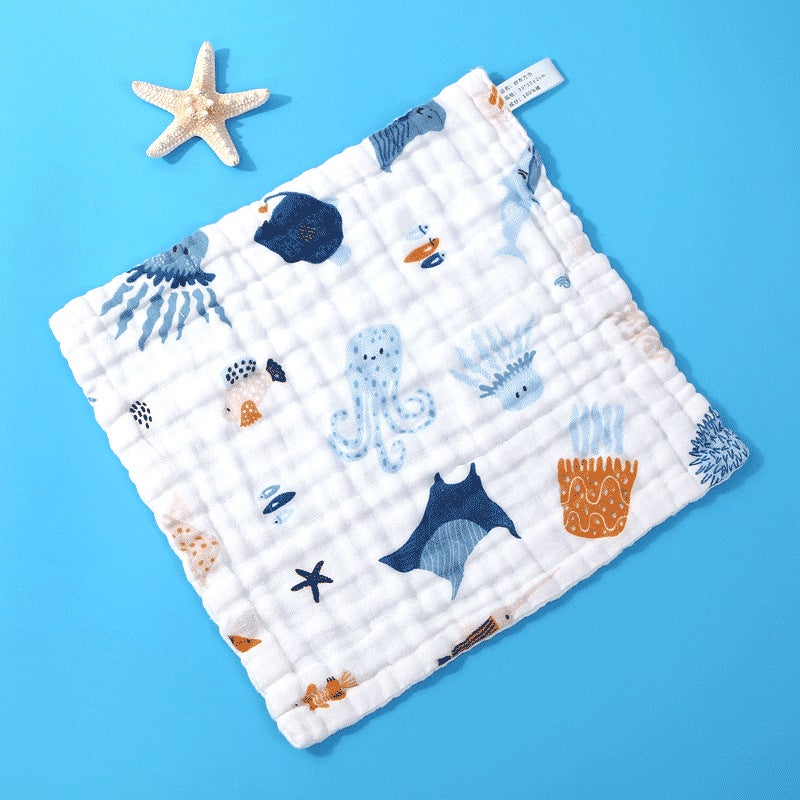 Six-Layer Pure Cotton Baby Washcloths Soft High-Density Finding Nemo] 