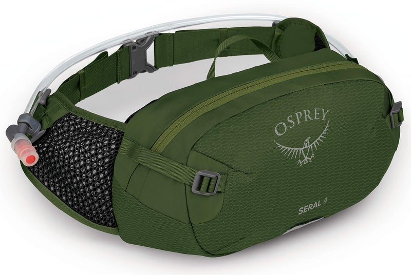 Osprey Seral 4L Unisex Biking Waist Pack with Hydraulics Reservoir, Dustmoss Green - Image 1