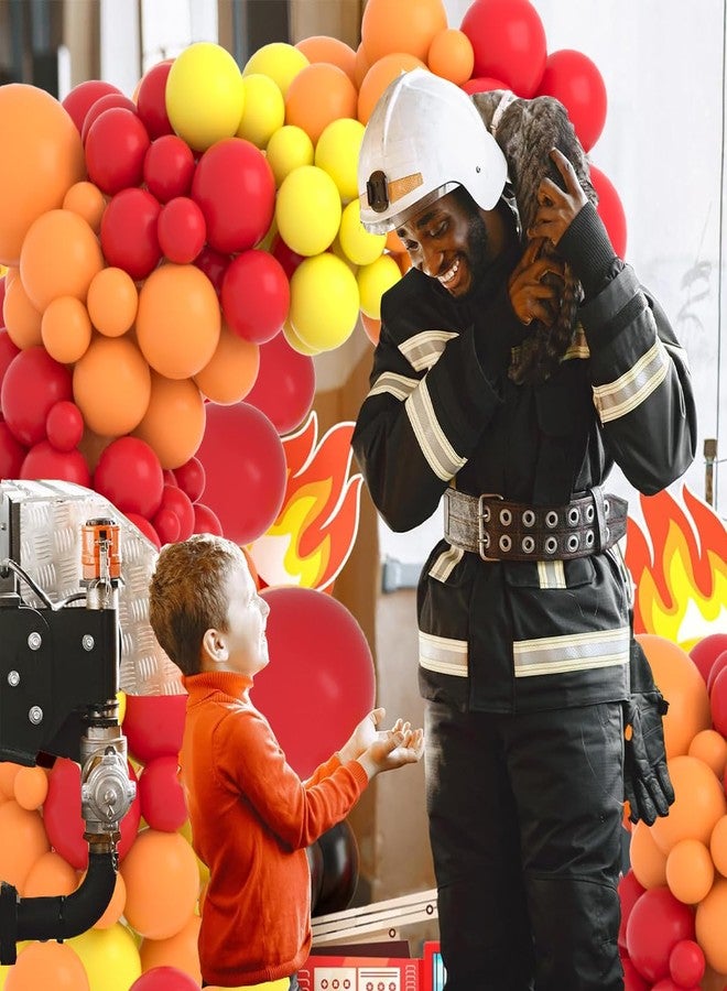 Cunnikku Red Yellow Orange Balloon Garland Arch Kit, 122PCS Orange Yellow Red Balloons for Fire Truck Theme Birthday Wedding Baby Bridal Shower Graduation Snniversary Firefighter Party Background Decoration… - Image 5