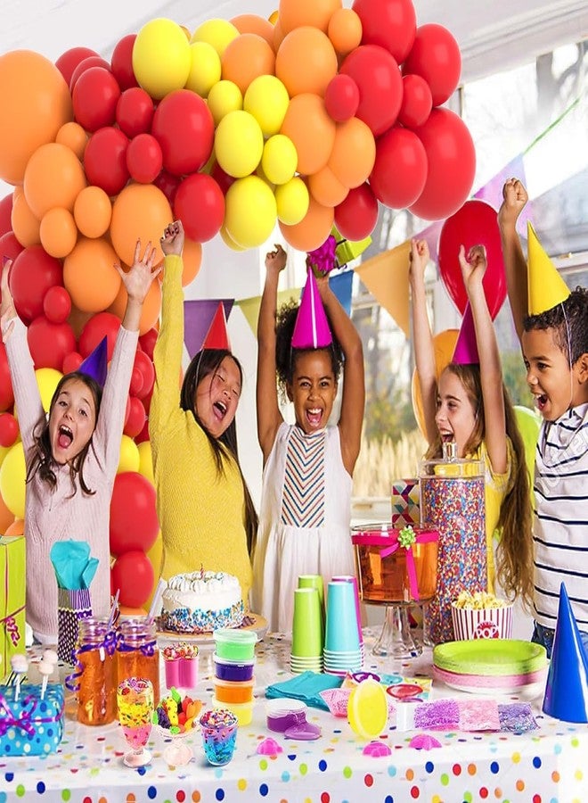 Cunnikku Red Yellow Orange Balloon Garland Arch Kit, 122PCS Orange Yellow Red Balloons for Fire Truck Theme Birthday Wedding Baby Bridal Shower Graduation Snniversary Firefighter Party Background Decoration… - Image 4