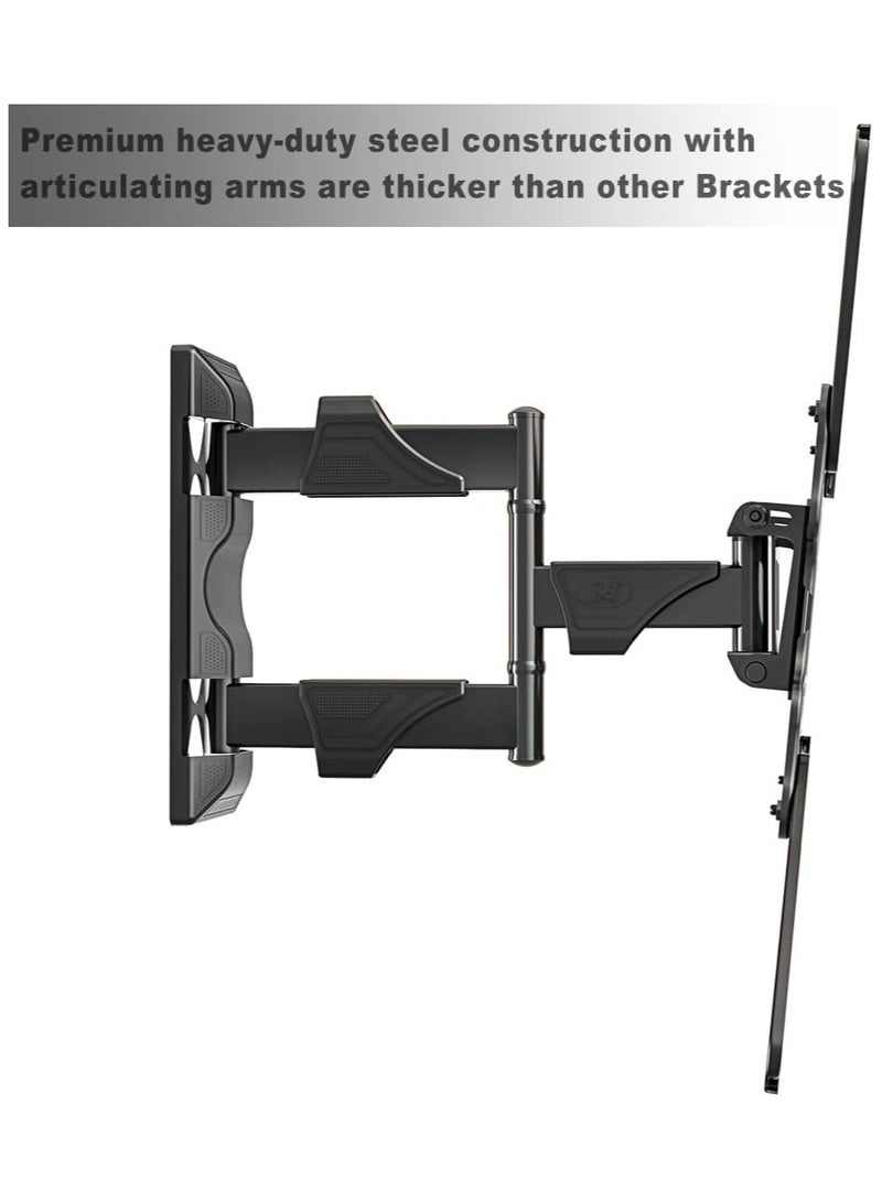 أن بي نورث بايو حامل جداري للتلفزيون كامل الحركة لمعظم شاشات الكمبيوتر واجهزة التلفزيون 32- 55 انش، امالة قابلة للتعديل، دوران. وزن يصل إلى 60 (32 انش الي 55 انش) - Image 5