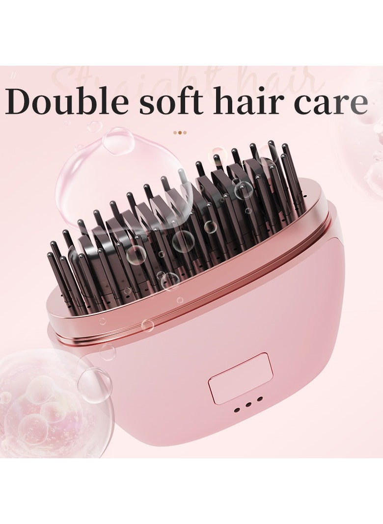 General - Mini Ionic Straightening Comb – Travel-Friendly Straightener & Curler for Men/Women, Dual-Use Hair Styling Tool - Image 1