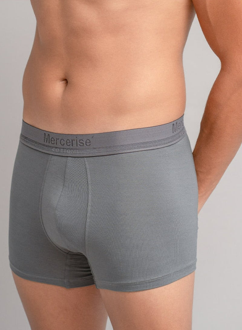 COTTONIL Mercerise Grey Boxer Underwear For Men  - Image 2