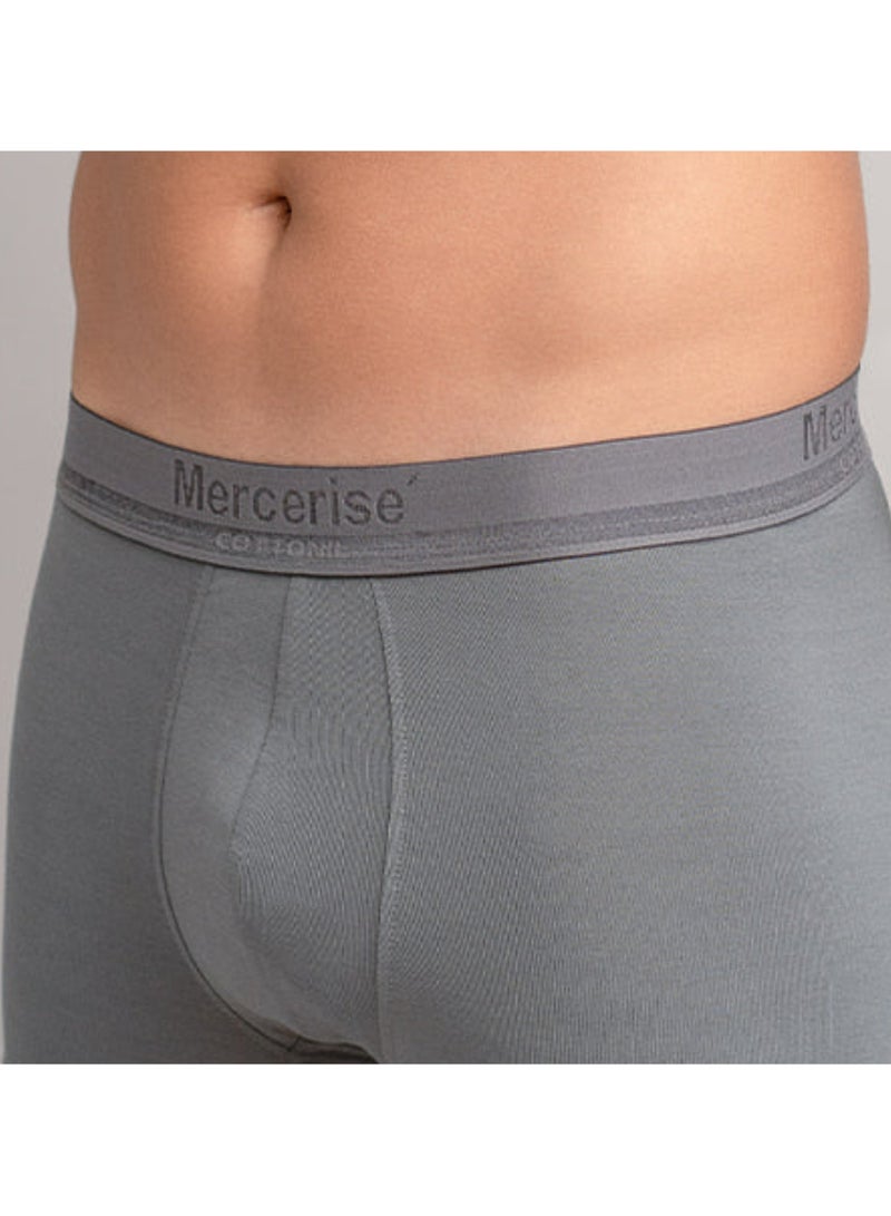 COTTONIL Mercerise Grey Boxer Underwear For Men  - Image 3