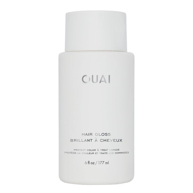 OUAI Hair Gloss - In-Shower Shiny Hair Treatment & Glaze with Frizz Control - Heat Protectant Infused with Hyaluronic Acid, Rice Water & Panthenol - Paraben, Phthalate & Sulfate Free (6 Oz) - Image 1