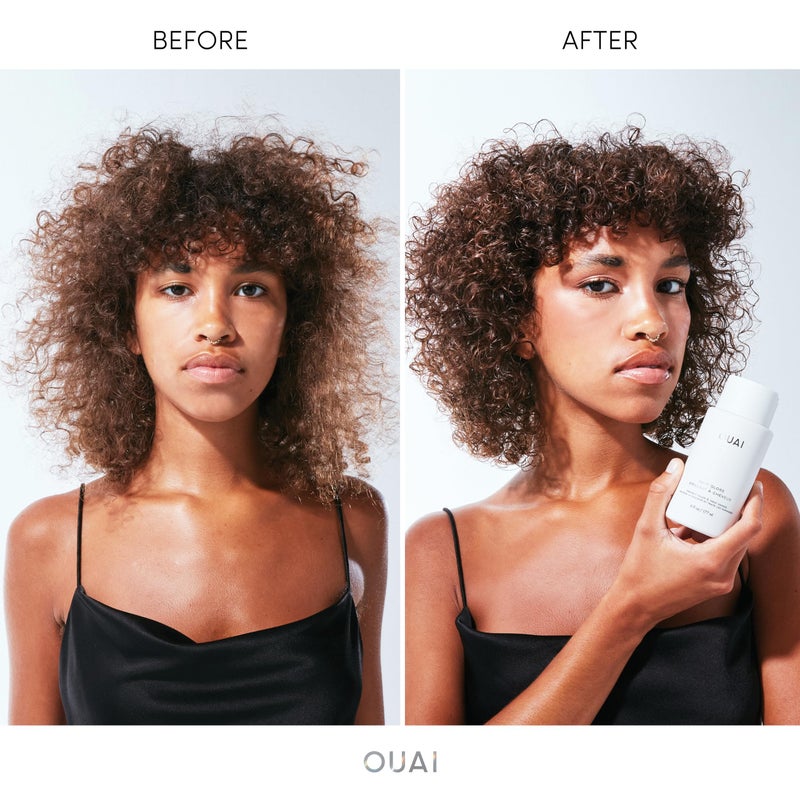 OUAI Hair Gloss - In-Shower Shiny Hair Treatment & Glaze with Frizz Control - Heat Protectant Infused with Hyaluronic Acid, Rice Water & Panthenol - Paraben, Phthalate & Sulfate Free (6 Oz) - Image 4