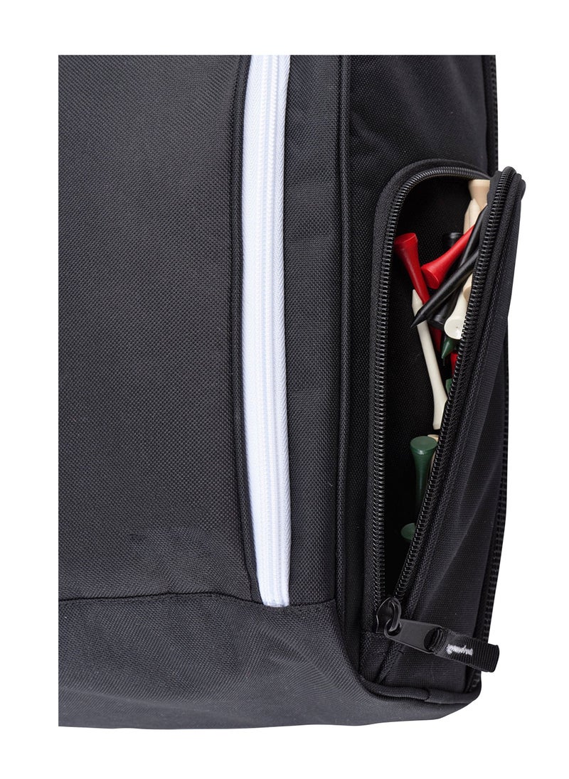 Arabest Golf Shoe Bag,Golf Shoe Carry Bag with Mesh Ventilation, Zip Shoe Bag with Vent and Outer Pocket for Socks, Clubs, etc., Black  - Image 5